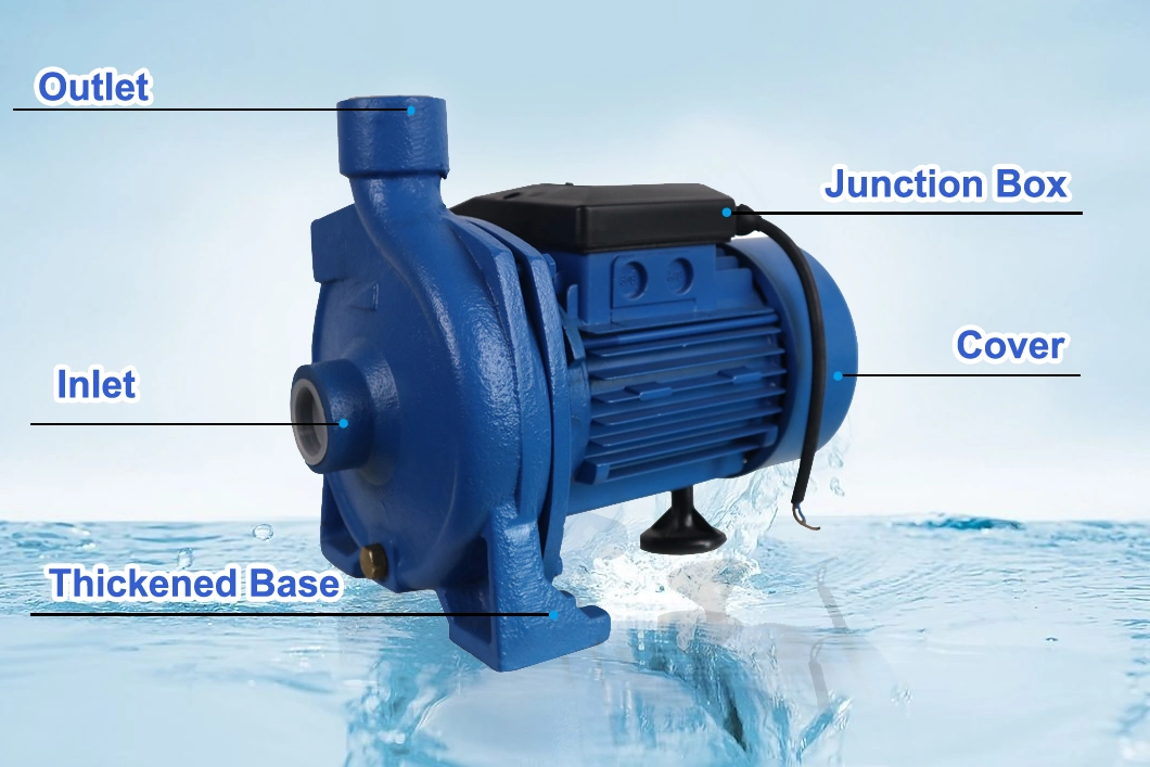 Cpm158 1HP Small Centrifugal Pump Home Mhf High Pressure Iron Body Large Flow Copper Wire Electric Surface Land Household Industrial Clean Garden Water Pump